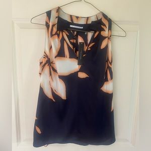 T Tahari Evette floral blouse